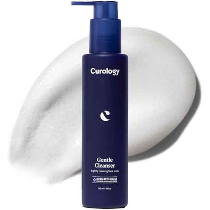 Curology GENTLE FACIAL CLEANSER, LIGHTLY FOAMING FACE WASH, FOR SENSITIVE, DRY OR OILY SKIN TYPES, HYDRATING GEL TEXTURE, FRAGRANCE FREE SKIN CARE, 5 FL OZ - Image 1